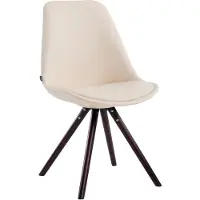 CLP Chaise visiteur Laval Cappuccino Rond