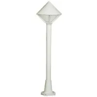 Albert Lampe de jardin Triangle blanc