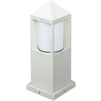 Albert Lampe de jardin Triangle blanc