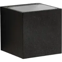 Albert Applique LED carrée Rhain 10,5 cm - noir