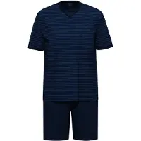 Ammann Pyjama court ' Extra Light ' bleu foncé
