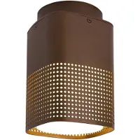 Nordlux Lampe de plafond danoise Sidara Brun rouille
