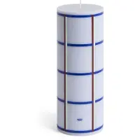 HAY Column Bougie Light Blue, Blue, Bordeaux & Silver | Medium