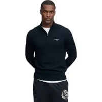 Superdry Homme Pull Prep Essential Half Zip Coupe Ajustée Navy Taille: L