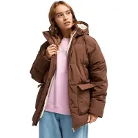 Roxy - Doudoune chaude à capuche - Seaside Memories Puffer Jacket Chestnut en Coton - Taille M - Marron