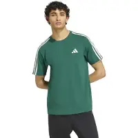 Adidas Essentials 3 Stripes Single Jersey Left Chest Branded Short Sleeve T-shirt Vert 2XL Homme