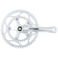 Stronglight Pedalier route 8-9v. impact argent 175mm 52-34 (axe carre 107mm)