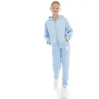 Juicy Couture Survêtement en velours avec logo cœur filles - Della Robbia Blue