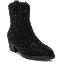 Xti pour femme. 14311601-NEGRO Bottines 143116 noir (35), 3 à 5 cm, Cuir, Fermeture éclair, Casuel