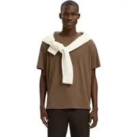 Selected T-Shirt 'Aspen' marron