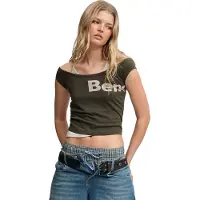 Superdry Femme Haut Dos-nu Deux-en-un Bench Dark Grey Taille: M