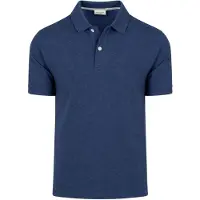 Profuomo Piqué Poloshirt Melange Indigo