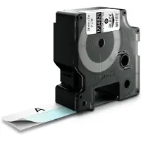 Dymo 1734821 (S0773860) - (24 mm x 24 mm) - Noir sur blanc - Ruban
