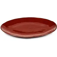 Serax Assiette Plate Serax La Mère Tableware By Marie Michielssen Venetian Red 37,5 x 27,5 cm