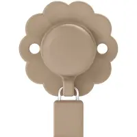 Suavinex Lanière en silicone avec clips pour sucette Wonder, Caramel,