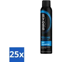 Syoss - Volume Dry Shampoo - Shampooing - Pour plus de volume - 200 ml - Pack avantageux - 25 pièces