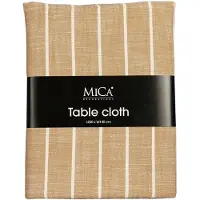 Mica Decorations Nappe De Table En Coton Biologique Brun Et Blanc 250x140