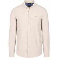 New zealand auckland Chemise NZA Barn Twill Col Boutonné Sable Beige taille L