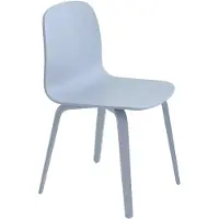 Muuto Visu Chaise Base Bois Light Blue|Light Blue