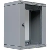 PROCABLE EFB 19inch 48.26cm wall-mounted housing X-Rack with glass door 400-600mm 15U gray RAL7035 (15 HE, Rack 19 pouces), Armoire serveur, Gris