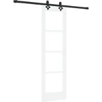 vidaXL Porte coulissante ORKDAL, 61 x 198,5 cm, en bois massif de pin et verre