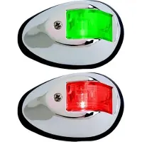 Goldenship Stainless Steel 42.8ma Port/starboard Navigation Led Light Kit 36x56x89 Mm 12v 2 Units Gris