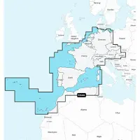 Garmin Central&west Europe Navionics Vision+ Marine Charts Multicolore