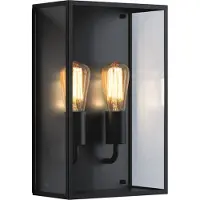 Astro Applique murale d'extérieur Messina Twin 2x12W E27 noire 1183027