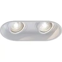 Astro Minima - Downlight double encastré Matt White, GU10