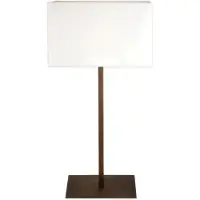 Astro Lampe de table Park élégante avec abat-jour textile, Variante : socle 12 W, bronze (sans abat-jour)