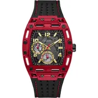 GUESS Montre à affichage analogique 'PHOENIX' rouge