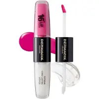 Dermacol 16H Lip Colour brillant et rouge à lèvres longue tenue teinte 18 Cotton Candy 2x4 ml