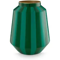 Pip studio Vase Metall Stripes grün 24x29cm