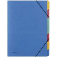 Donau Classeur à 7 compartiments bleu (A4, 1x)