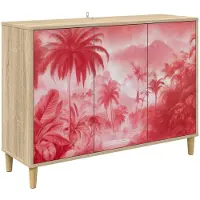 vidaXL Meuble de rangement AACHEN, finition Sonoma, 102 x 33 x 75 cm, fabriqué en panneaux de particules
