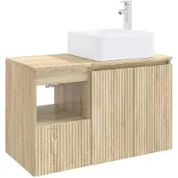 vidaXL Ensemble de mobilier de salle de bain 2 pc Chêne Sonoma