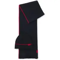 HUGO Zaschel 10260700 Red Scarf Noir Homme