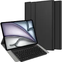 Just in Case Clavier Bluetooth Premium (Apple iPad Air 13 2024, Apple iPad Air 13 2025), Clavier pour tablette, Noir