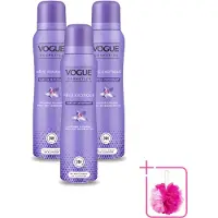 Vogue 3 x Déodorant parfumée "Women Reve Exotique" - 150 ml - Lot de 3