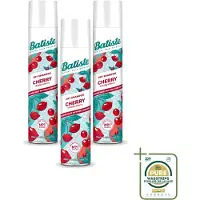 Batiste 3 flacons de shampoing sec parfum cerise, avec une fragrance de fleur de cerisier - 200 ml - Pack économique - 3 pièces