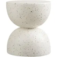 Ebuy24 Nika table basse de jardin Ø40cm Off White.