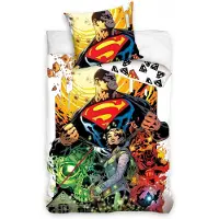 Carbotex , ensemble de literie pour lit de bébé, motif Superman Comics, 160x200 cm, en coton