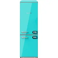 Cecotec Bolero Coolmarket Origin 300 Combi Fridge Bleu,Clair 300 Liters / EU Plug 220V