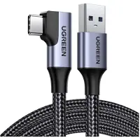UGREEN Câble Usb vers Usb-C, coudé Us385, 3A, 1M (Noir)