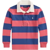 Ralph Lauren pour garçon. 322932280501 Maillot de rugby iconique rouge (6años= 124/134cm), Casuel, Coton, Manche longue, mode enfantine