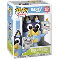 Funko POP! Figurine en vinyle Bluey POP! Animation « Bandit » avec Unicourse, 9 cm
