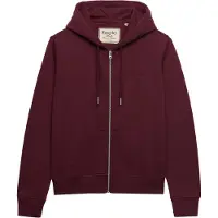 Superdry Signature Embroidered Full Zip Sweatshirt Rouge L Femme