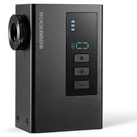 RockBros Pompka akumulatorowa AS240 PRO 120 psi kompresor 420mAh - czarna (8.27 bar)