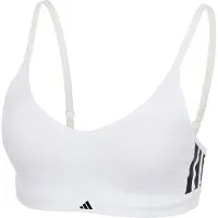 Adidas Soutien-gorge de sport ' Sport Active Essentials Cotton 3 Stripes ' blanc