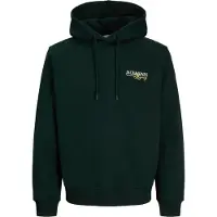 Jack & Jones Sweat-shirt 'JJJADE' jaune / sapin / blanc
